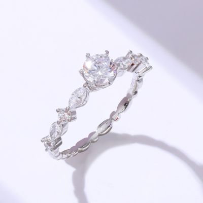 S925高碳钻戒指