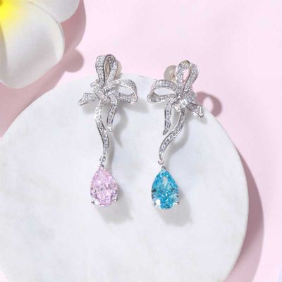 S925彩色宝石耳饰
