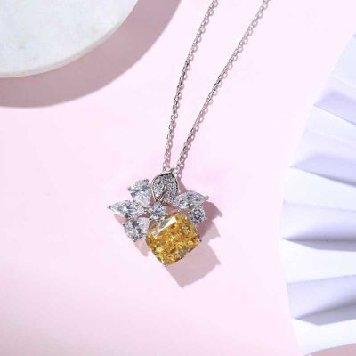 S925彩色宝石项链